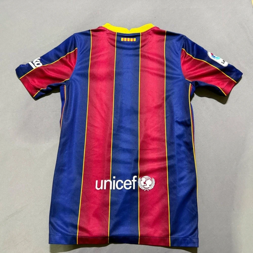 Nike FC Barcelona Soccer Jersey Kids Large Blue Red Striped Rakuten CD4500-456